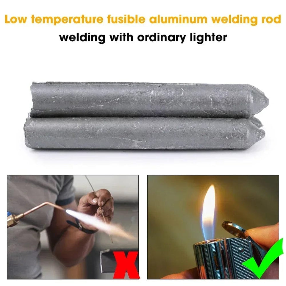 Soldering Welding Rods Low Temperature Aluminium Easy Melt Aluminium Welding Rods for Stainless Steel Copper Iron No Need Solder