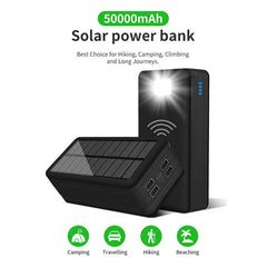 Xiaomi Solar Power Bank 100000mAh Solar Charging Mobile Phone Wireless Charging Large Capacity External Battery Fast Charging