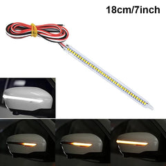 Car Mirror Indicator Lamp DRL Streamer Strip Flowing Turn Signal Lamp LED Car Light Source Turn Signals For Cars