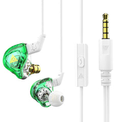 QKZ AK6 3.5mm Wired Headphones Copper Driver Stereo HiFi Earphone Bass Earbuds Music Running Sport Headsets Games Earphones