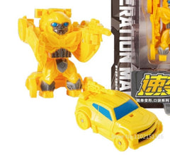 Mini Transformation Cars Kid Classic Robot Car Toys Action & Toy Figures Plastic Deformation Boys Gifts for Children