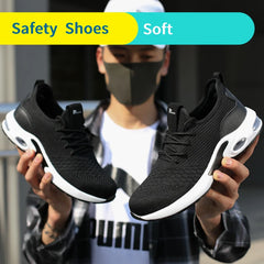 Work Safety Shoes For Men And Women Breathable Work Shoes Steel Shoes Anti-collision Safety Protection Shoes