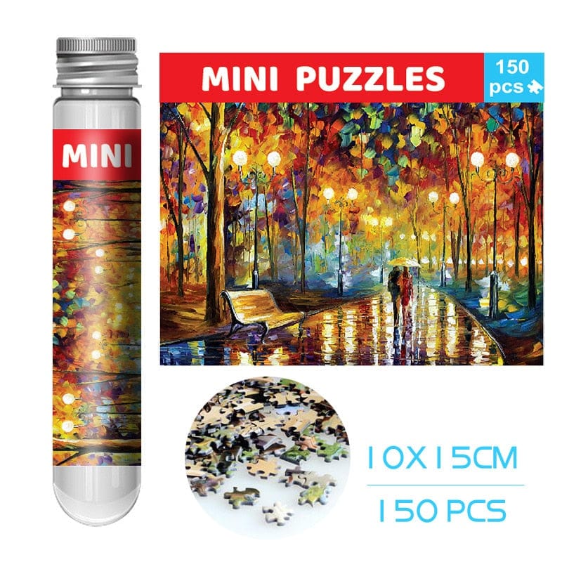 150 Pieces Mini Test Tube Puzzle Oil Painting Jigsaw Decompress Educational Toy for Adult Children Creative Puzzle Game Gift