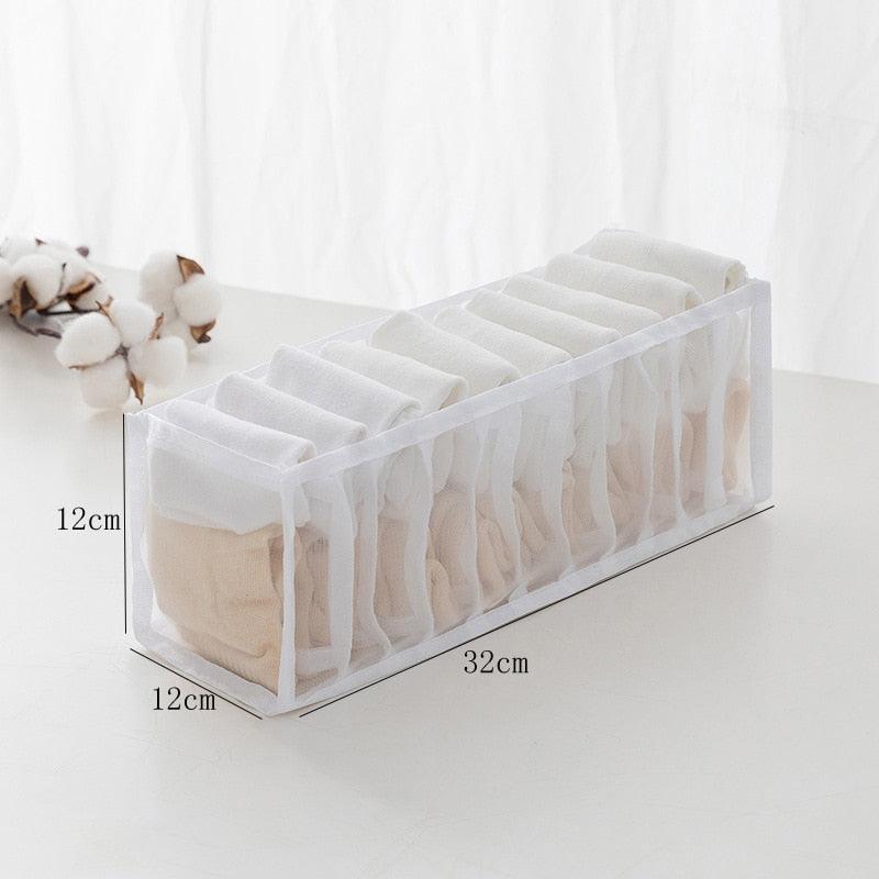 Sweater Clothes Storage Grid Boxes Student Dormitory Wardrobe Closet Drawer Organizer T-shirt Pants Clothing Separation Box - Wowza