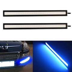 1PC Led Driving Light Waterproof DC 12V 17cm Blue Super Bright COB Lights DRL Fog Driving Running Lamp Car