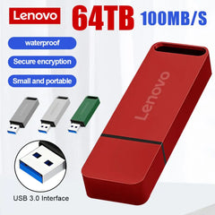 Lenovo 64TB USB Flash Drives 32TB High Speed Pen Drive 16TB USB 3.1 Flash Disk 4TB USB Stick 8TB USB Memory For Laptop Tablet PC