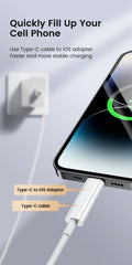 USB C Adapter for iPhone Lightning Male To Type c Adapter Female Fast Charging Converter USB Type C Male Adaptador for Ios iPad
