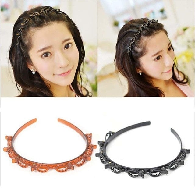 2023 New Fashion Hot Sale Explosion Pearl Rhinestone Bangs Clip Headband Headband for Women Girl Hair Accessories Headwear