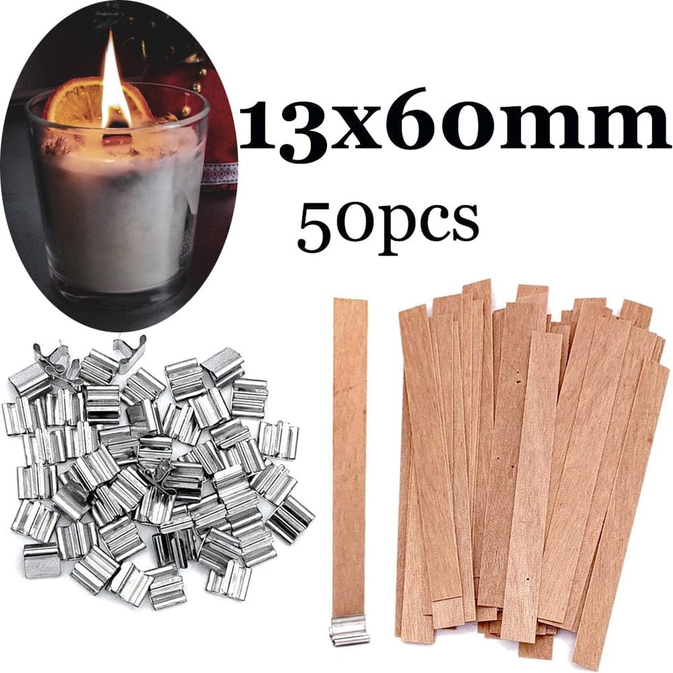 8-20cm 100 PCS Candle Wicks Smokeless Wax Pure Cotton Core for DIY Candle Making Pre-waxed Wicks Party Supplies