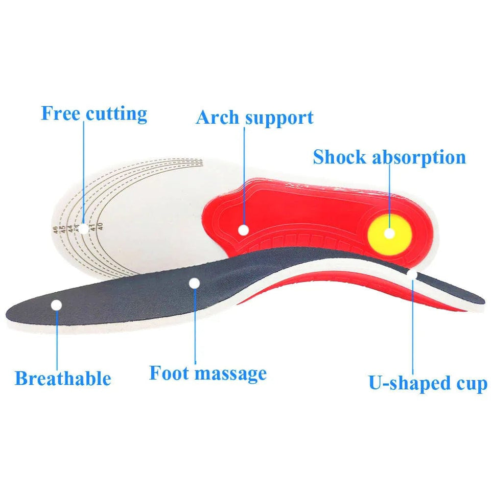 Orthotic Insole Arch Support Flatfoot Orthopaedic Insoles For Feet Ease Pressure Of Air Movement Damping Cushion Padding Insole