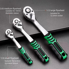 Ratchet Wrench 72 Tooth Drive Ratchet Socket Wrench Tool Multi-funtion DIY Hand Tool Ratchet Handle Wrench