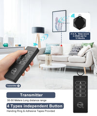 New Anti Lost Tracker Key Finder Locator Portable Wireless Smart Pet Wallet Tracker With 164ft Remote Control 4 Receivers