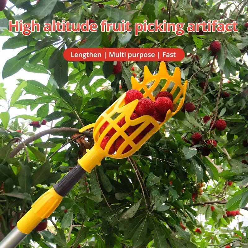 Telescopic Fruit Picker Basket Head Garden Tools Deep Convenient Fruit Catcher Apple Peach Picking