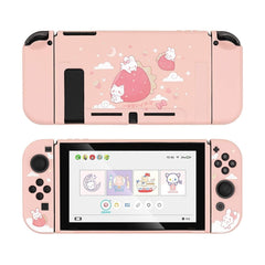 GeekShare Cute Parrot baby Cartoon Fairy League Dessert TPU Soft Cover Back Girp Shell For Nintendo Switch