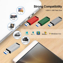 Lenovo 64TB USB Flash Drives 32TB High Speed Pen Drive 16TB USB 3.1 Flash Disk 4TB USB Stick 8TB USB Memory For Laptop Tablet PC