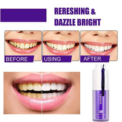 SmileKit Original Purple Whitening Toothpaste Teeth Colour Corrector Deep Remove Dental Plaque Stain Brightening toothpaste