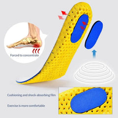 Memory Foam Orthopaedic Insoles 3Pairs for Feet Shoe Sole Pad Mesh Deodorant Breathable Sneakers Running Cushion for Men Women