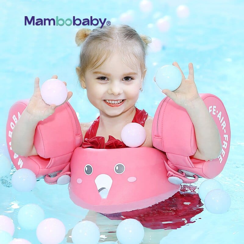 Mambobaby Baby Float Swimming Ring Aid Vest With Arm Wings  Swimming Floats Swim Trainer Non-Inflatable Buoy For Beach Pool