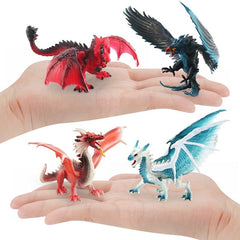 Hot Realistic Mythical Animal Model Dragon Figurines Simulation Monster Warcraft Firehawk Action Figure Children Colection Toys