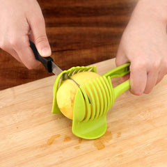 Tomato Cutting tool Steel Kitchen Handheld Orange Lemon Slicer  Clip Fruit Slicer Onion Slicer KitchenItem Cutter Accessorie