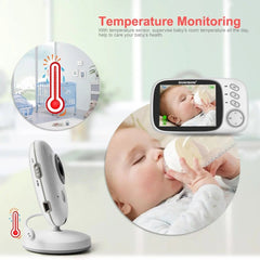 Babysitter VB603 Video Baby Monitor 2.4G Wireless With 3.2 Inches LCD 2 Way Audio Talk Night Vision Surveillance Security Camera