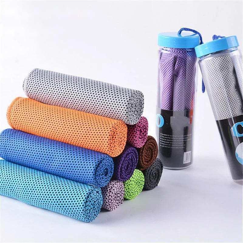 Ice Cooling Cloth Gym Club Yoga Sports Cold Washcloth Running Football Basketball Cooling Ice Beach Towel Gift