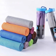 Ice Cooling Cloth Gym Club Yoga Sports Cold Washcloth Running Football Basketball Cooling Ice Beach Towel Gift