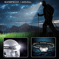 9 Led Strong Headlamp USB Rechargeable Motion Sensor Headlight Portable Fishing Camping Outdoor Head Lamp Work Flashlight