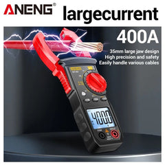 ANENG ST181 Clamp Meter Digital Multimeter DC/AC Current 4000 Counts Ammeter Voltage Tester Car Amp Hz Capacitance NCV Ohm Test