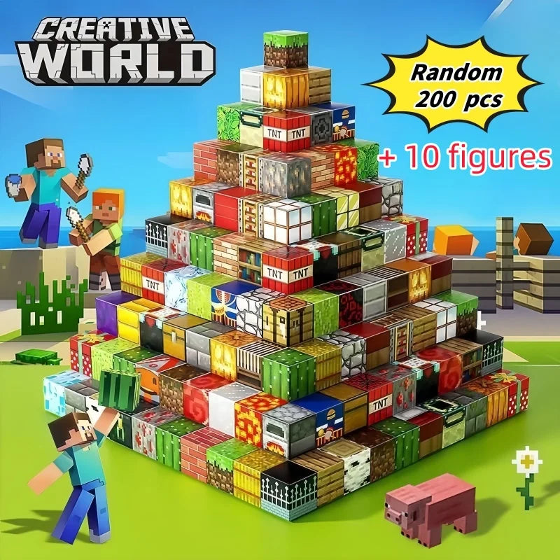 Magnetic Biomes Building Blocks – Mine World Cube Set
Create your own Mine world! Magnetic cubes for kids 3+, perfect to build your own biome builds, creative play, and STEM fun. Great gift for boys and girls!