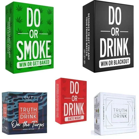 Truth or Drink English Board Games Truth or Drinking Card Games Friends Party Board Game Card Do or Smoke 2-8 Friends Party Game