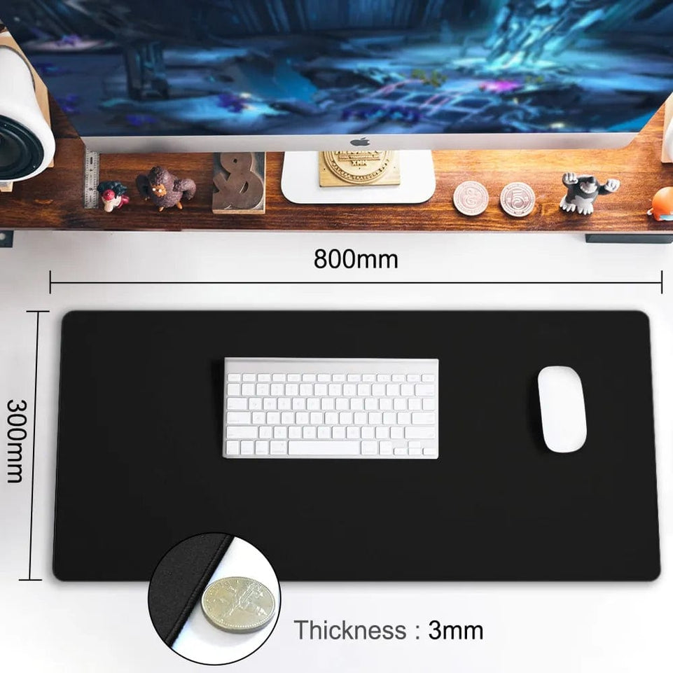 Mouse Pad Large 800x300x3mm With Durable Stitched Edges Non Slip Rubber Base Keyboard Mat for Home Office Gaming Work