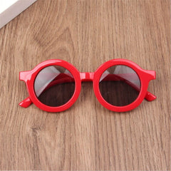 2023 New Fashion Children's Sunglasses Infant's Retro Solid Color Ultraviolet-proof Round Convenience Glasses Eyeglass For Kids