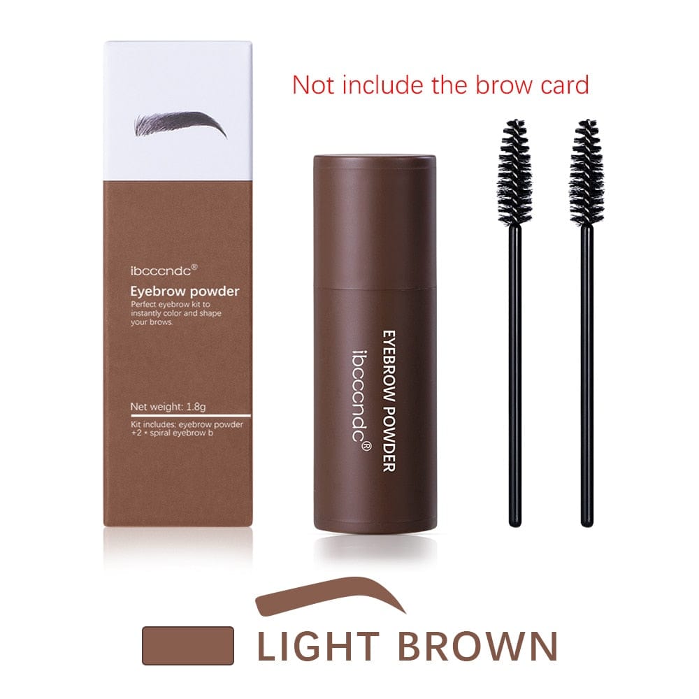 New Eyebrow Stamp Shaping Makeup Waterproof Brow Powder Natural Eye Eyebrow Stick Hair Line Contour Brown Black 6 Color