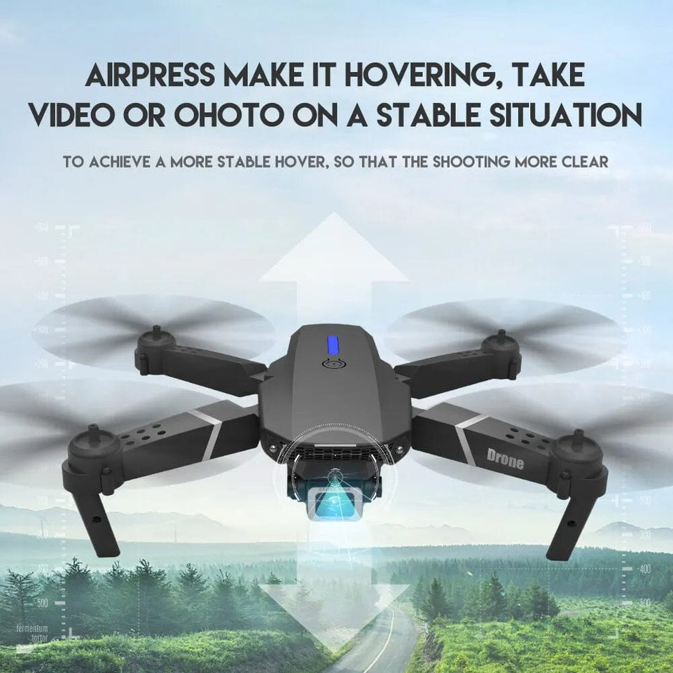 RC Drone 4K 1080P Wide Angle HD Camera Foldable Helicopter WIFI FPV Height Hold Gift Toy