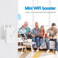 Wireless WiFi Repeater Wifi Signal Booster Dual-Band 2.4G 5G WiFi Extender 802.11ac Gigabit WiFi Amplifier WPS Router