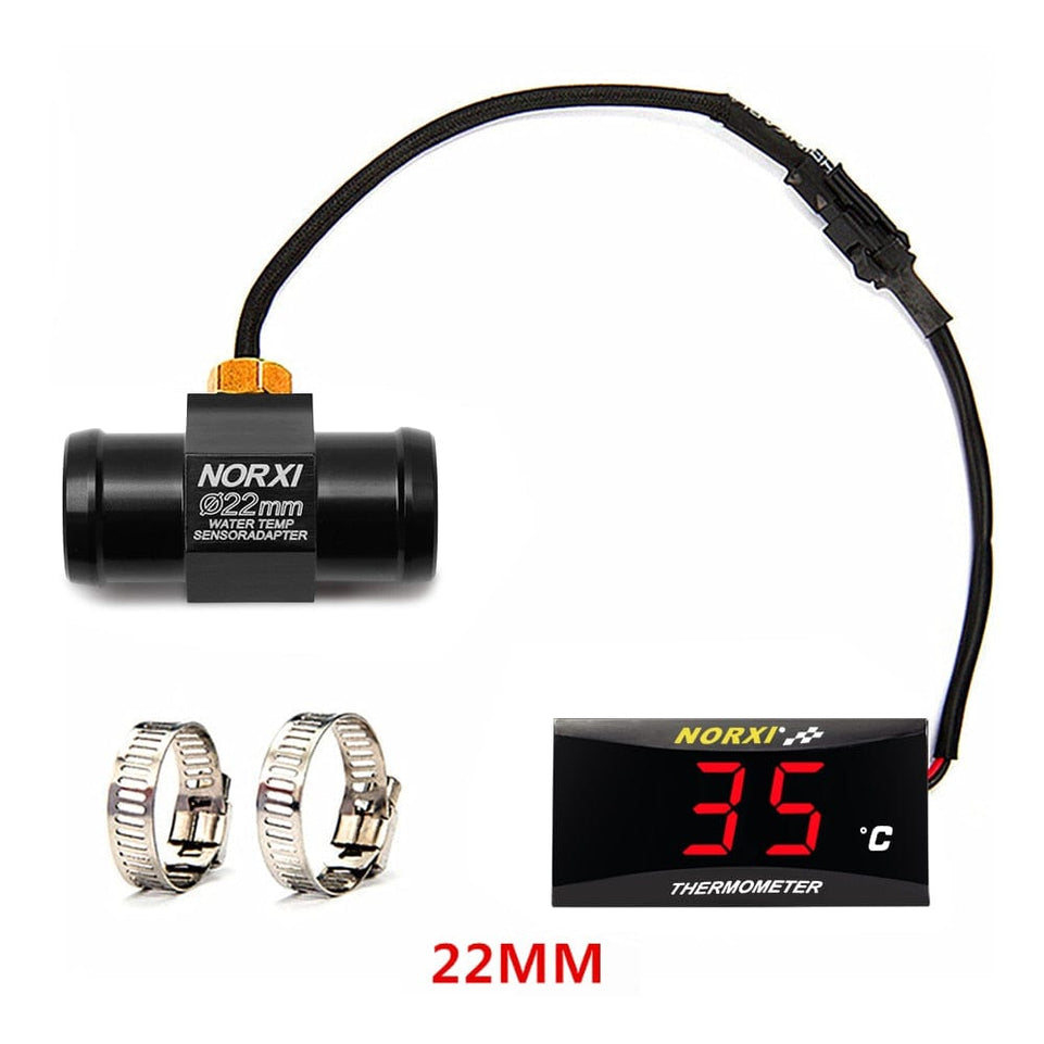 Motorcycle KOSO Water Temperature Mini Meter For XMAX250 300 NMAX CB 400 CB500X Sensor thermomete Temp gauges Scooter Racing