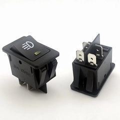 Rocker Switch,ON-OFF,4Pin,2 Position,Electrical Equipment With Lighting Power,35A Indicator Light 12V DC