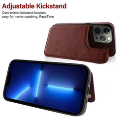 Luxury PU Leather Wallet Case For iPhone 15 14 13 12 11 Pro Max SE X XR XS Max 8 7 6 6S Plus Kickstand Card Holder Slots Cover