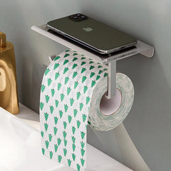 Toilet Paper Holder Aluminium Bathroom Wall Mount WC Paper Phone Holder Shelf Towel Roll shelf Accessories