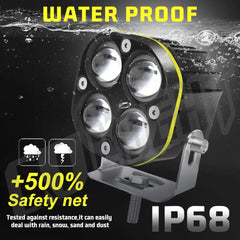 3inch Led Work Spotlights 24V 12V Headlights for Motorcycles Flood Led Bar Fog Light DRL for Car Truck 4x4 Off Road ATV