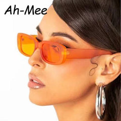 New Small Sunglasses Women Men Trendy Vintage Brand Designer Hip Hop Square Green Sun Glasses Female Eyewear UV400