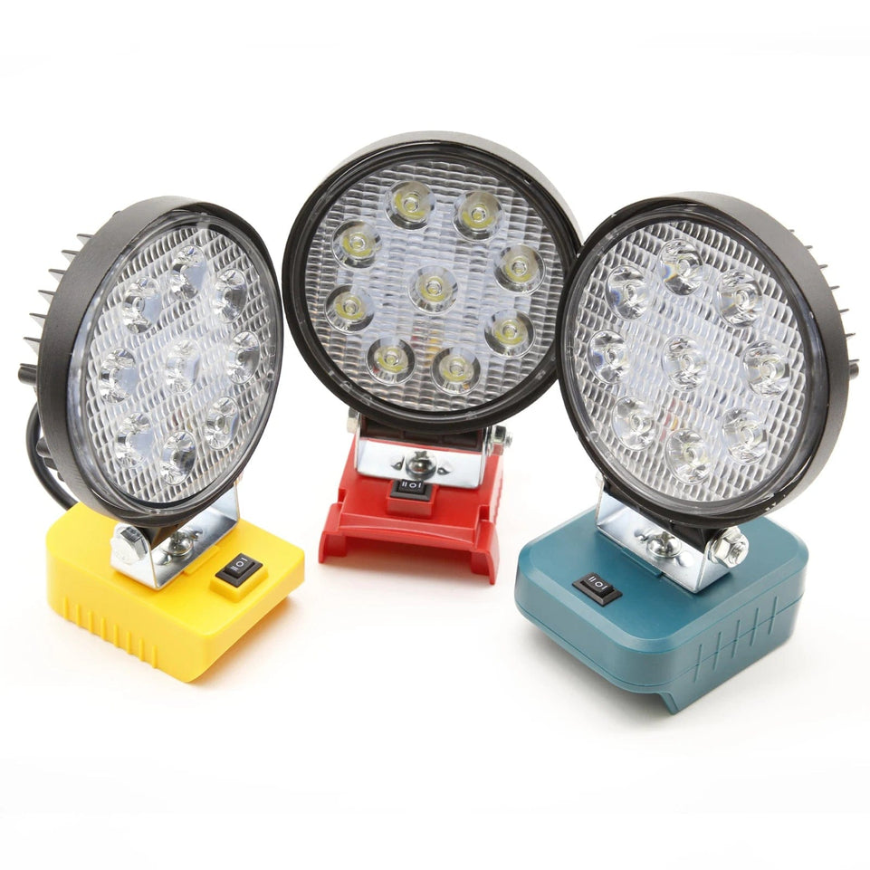 LED Work Light Flashlight Torch Portable Emergency Flood Lamp Camping lamp,For Makita/Dewalt/Milwaukee/Bosch 18V Li-ion Battery