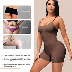 Open Crotch Bodysuit Shape wear Jumpsuit Body Shaper Compress Tummy Control Shapers Spandex Elastic Shape Seamless Smooth