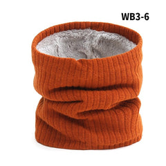 2022 New Neck Scarf Winter Women Men Solid Knitting Collar Thick Warm Velveted Rings Scarves High Quality Allmatch Muffler