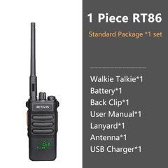 10W Retevis Walkie Talkie Long Range RT86 Walkie-talkies 1/ 2 pcs Two-way radio Powerful Portable Radio Communicator For Hunting