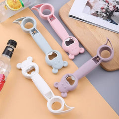 4 in 1 Bottle Opener Multifunction Jar Can Beer Bottle Opener Rabbit Bear Cat Stainless Steel Kitchen Gadget Kitchen Accesories