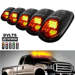 Smoked 5 Pcs 12 LED Vehicle Car Cab Roof Running Marker Lights for Truck SUV Off Road Set Bulb Lamp Car Styling