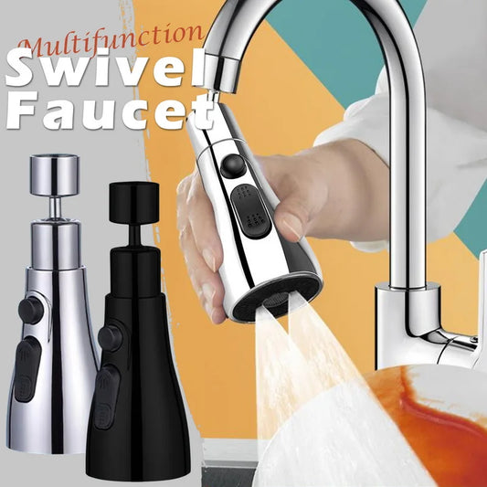 360° Rotating  Kitchen Tap Faucet Extender Aerator Plastic Splash Filter Kitchen Washbasin Bubbler Nozzle Aerator