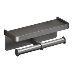 Toilet Paper Holder Aluminium Bathroom Wall Mount WC Paper Phone Holder Shelf Towel Roll shelf Accessories